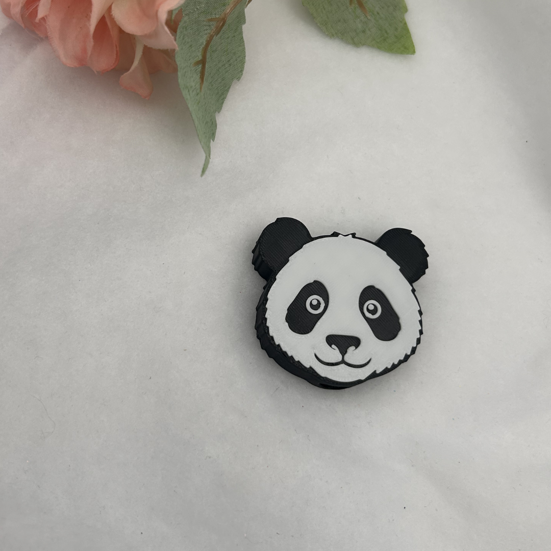 Panda Glitzerbecher Deko Set - 3D - PLA (3 Topper/ 100 Stk Mini Elemente)
