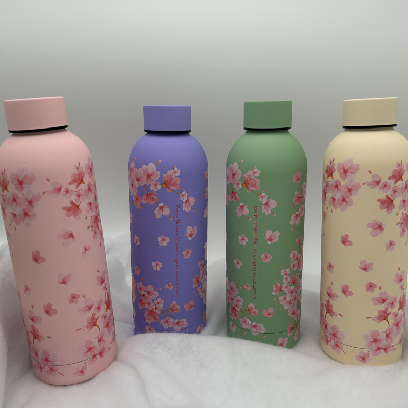Edelstahlflasche - Kirschblüten 500ml