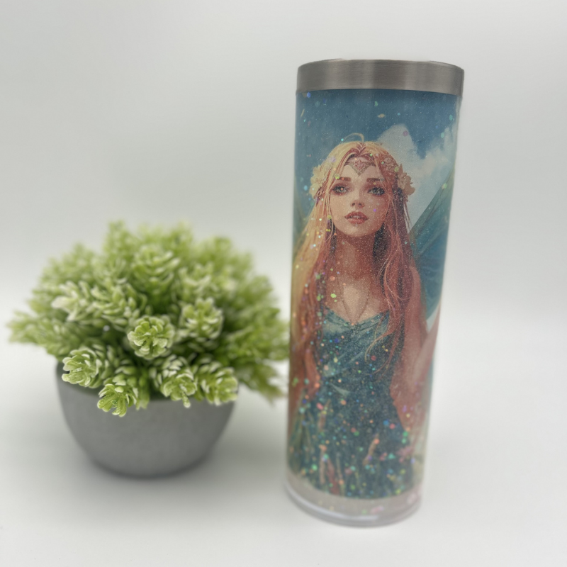 DEIN persönlicher Sublimations Glitzerbecher | personalisierter Becher mit Wunschmotiv und Glitzer