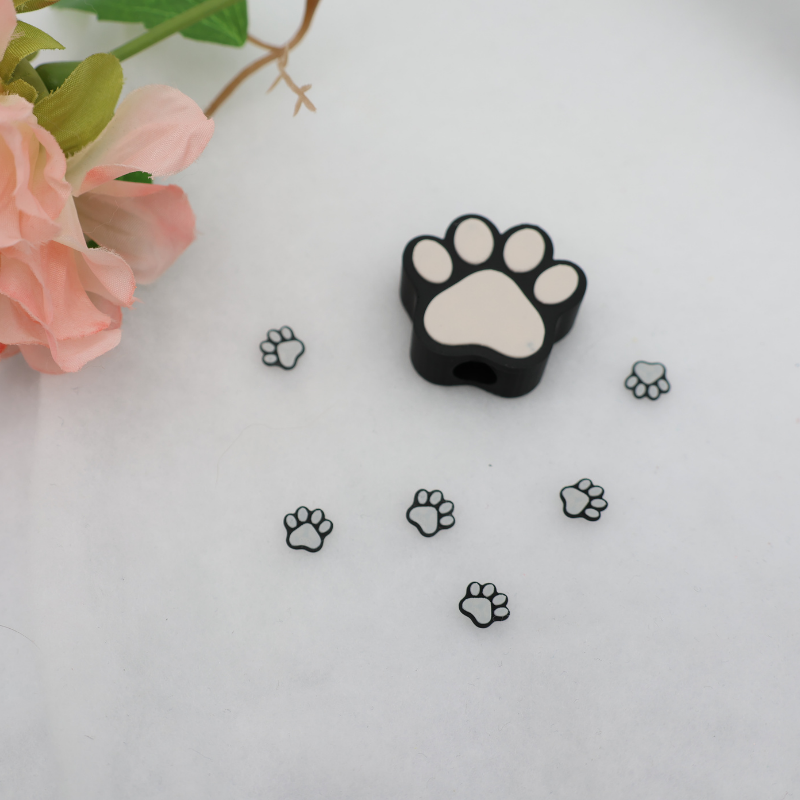 Pfoten Glitzerbecher Deko Set - 3D - PLA (3 Topper/ 100 Stk Mini Elemente)