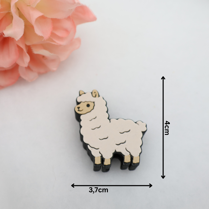 Lama Glitzerbecher Deko Set - 3D - PLA (3 Topper/ 100 Stk Mini Elemente)