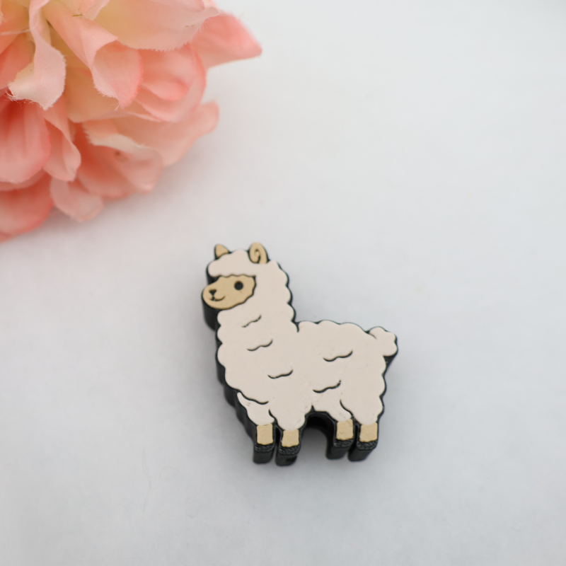 Lama Glitzerbecher Deko Set - 3D - PLA (3 Topper/ 100 Stk Mini Elemente)