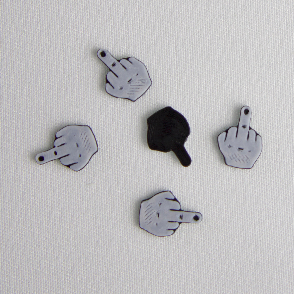 3D Mittelfinger - PLA Dekorationselemente - 100 Stk
