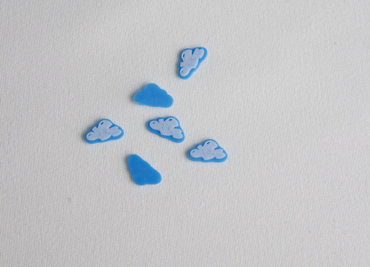 3D Wolken - PLA Dekorationselemente - 100 Stk