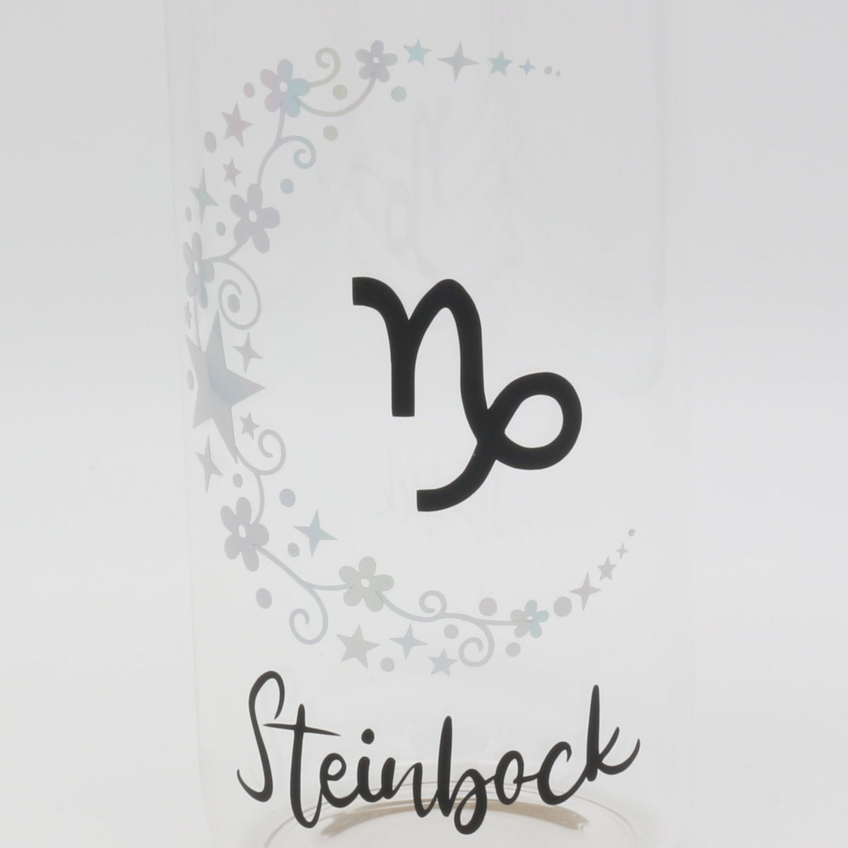 Sternzeichen | Schimmer | Trinkglas 460 ml | Strohhalm + Deckel