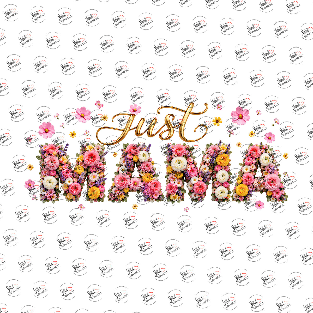Just Mama als Rub-on-Sticker, einzeln
