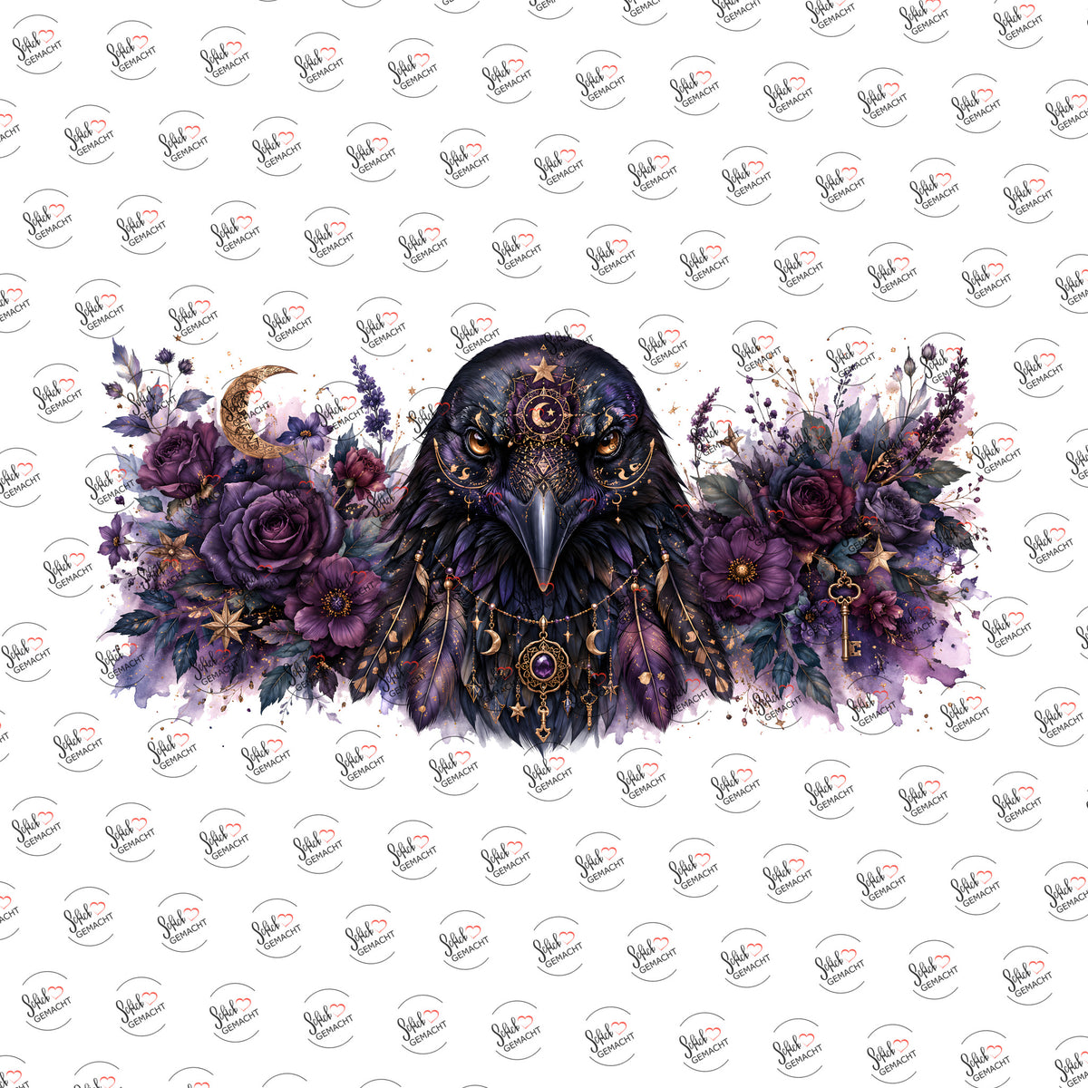 Mondrabe als Rub-on-Sticker, einzeln