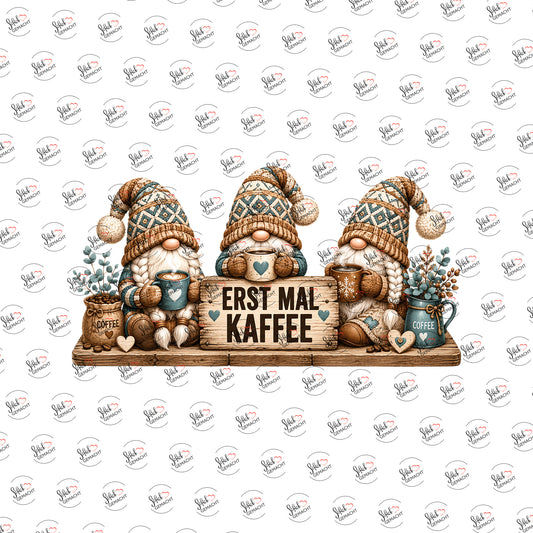Erst mal Kaffee als Rub-on-Sticker, einzeln