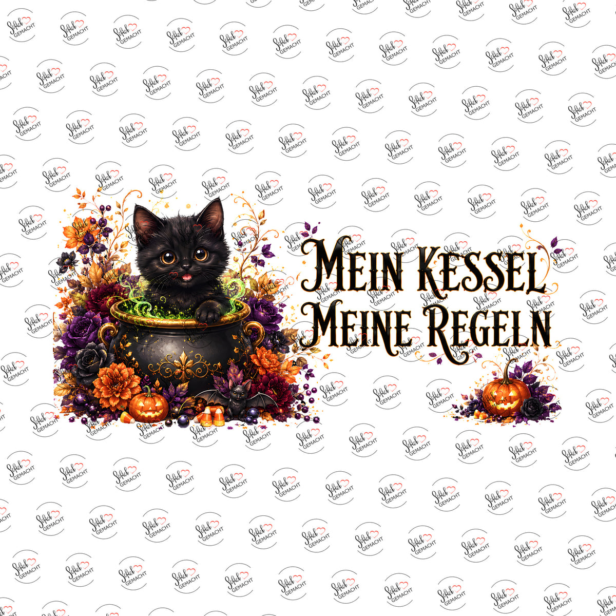 Mein Kessel, meine Regeln als Rub-on-Sticker, einzeln