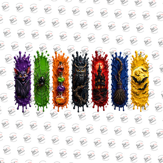Halloween-Nacht als Rub-on-Sticker, einzeln