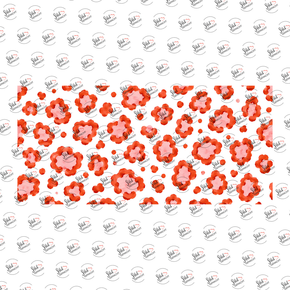 Leo in Orange als Rub-on-Sticker, einzeln