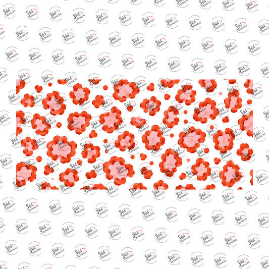 Leo in Orange als Rub-on-Sticker, einzeln