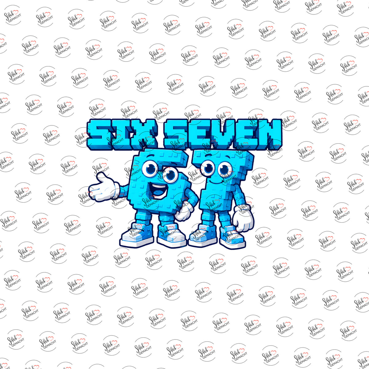 Six Seven als Rub-on-Sticker, einzeln
