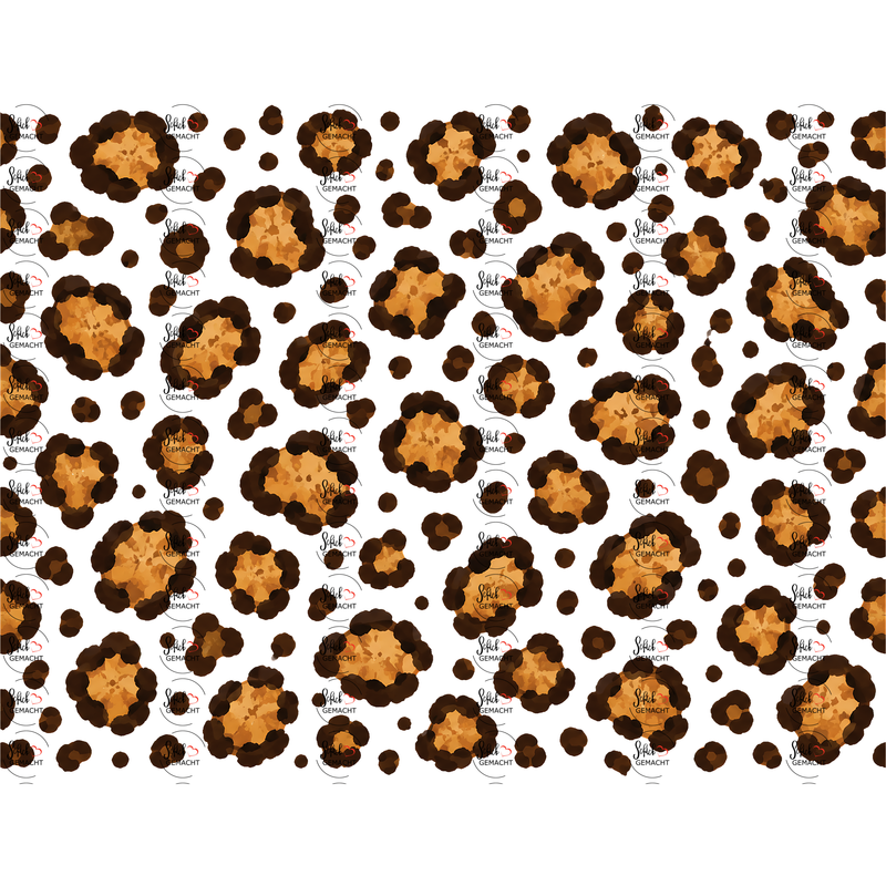 Leo in Schwarz-Gold als UV-DTF Sticker einzeln