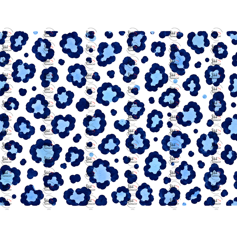 Leo in Blau als UV-DTF Sticker einzeln