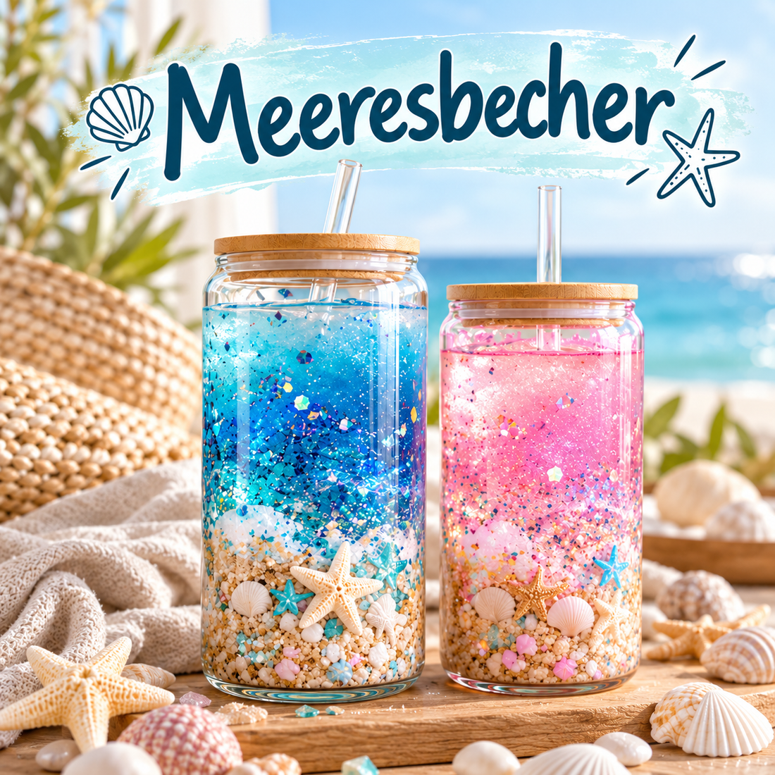 Meeresbecher selber machen: ohne Verfärbung