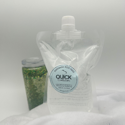 Quick Flow Solution 500ml | fertige Glitzer-Becher Lösung | Glitzerbecher Selbst gestalten | Snowglobetumbler
