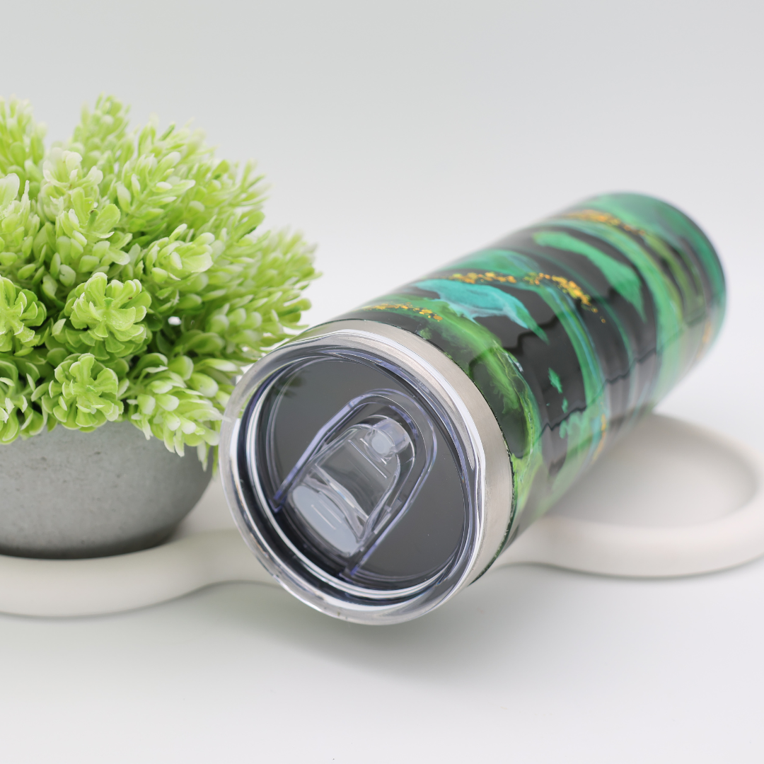 DEIN Thermo Tumbler nach Wunsch mit Deckel und Strohhalm