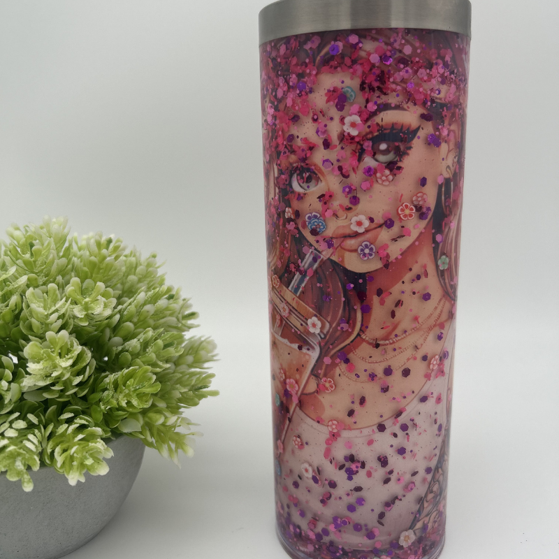 DEIN persönlicher Sublimations Glitzerbecher | personalisierter Becher mit Wunschmotiv und Glitzer