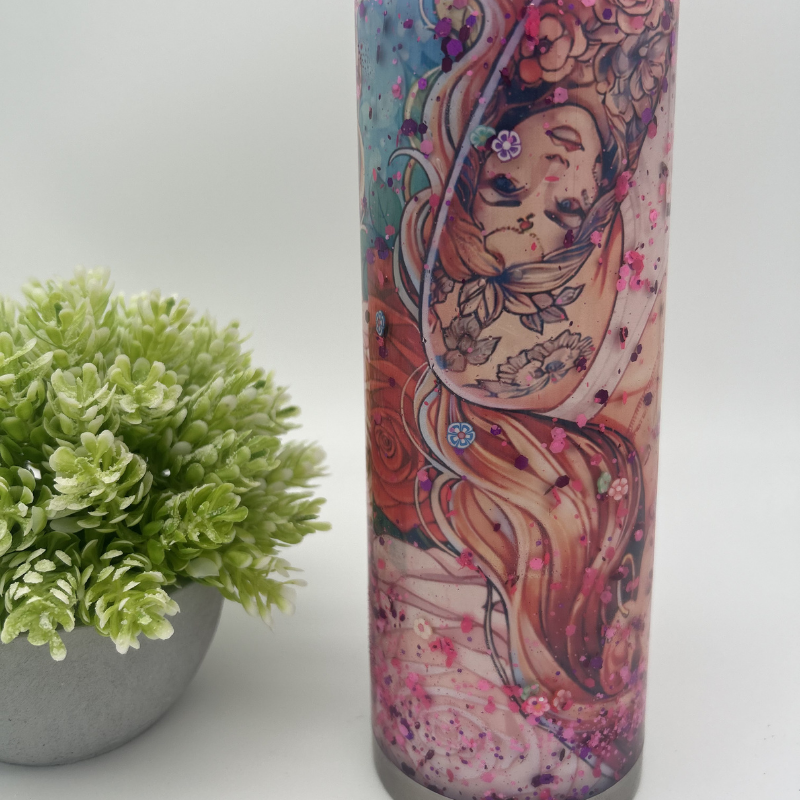 DEIN persönlicher Sublimations Glitzerbecher | personalisierter Becher mit Wunschmotiv und Glitzer