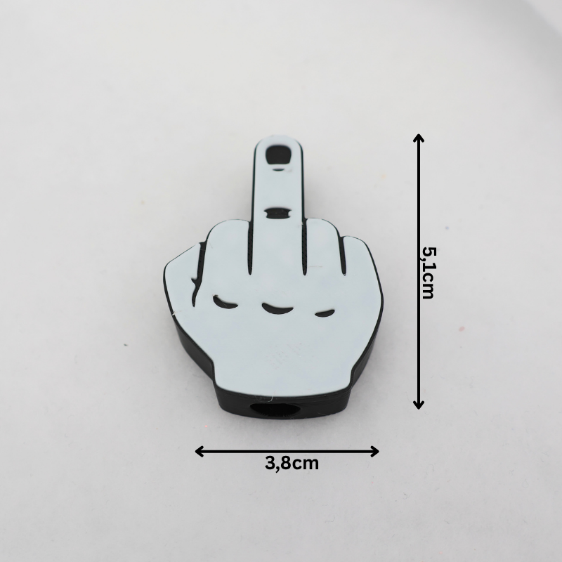 Mittelfinger 3D Topper | Dekoration für Strohhalme | PLA | 8,4 mm Lochdurchmesser | DIY Dekoration | wiederverwendbar