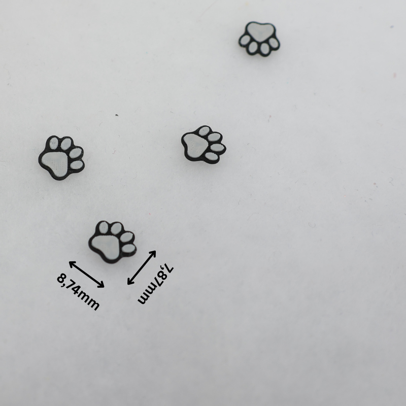 3D Pfote - PLA Dekorationselemente - 100 Stk