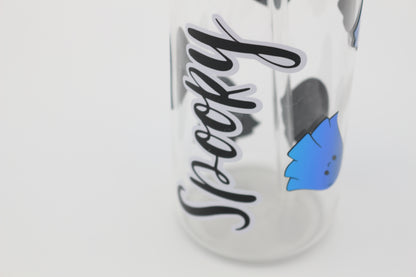 Glas mit Strohhalm - Spooky (holo)