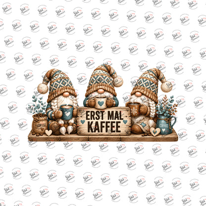Erst mal Kaffee als Rub-on-Sticker, einzeln