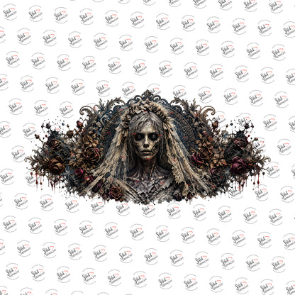 Braut aus dem Nebel als Rub-on-Sticker, einzeln