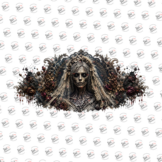 Braut aus dem Nebel als Rub-on-Sticker, einzeln