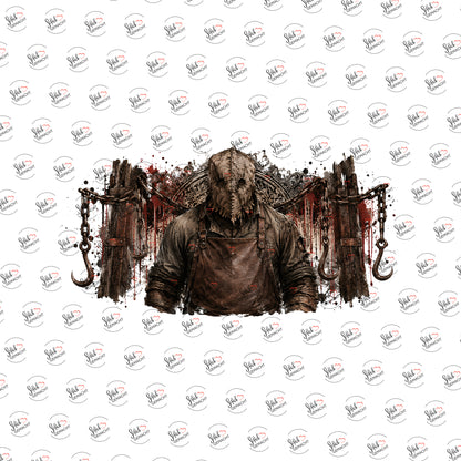 Der Mann mit der Sackmaske als Rub-on-Sticker, einzeln