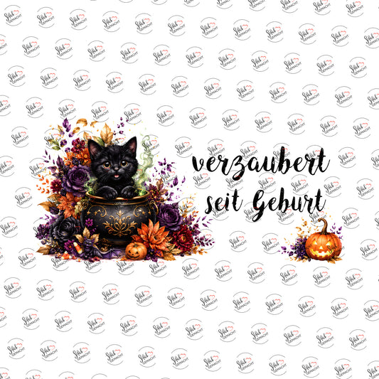 Verzaubert seit Geburt als Rub-on-Sticker, einzeln