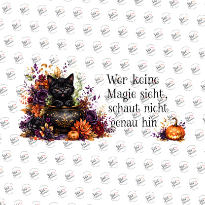 Wer keine Magie sieht als Rub-on-Sticker, einzeln