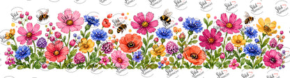 Wildblumenwiese mit Bienen – Band für unten