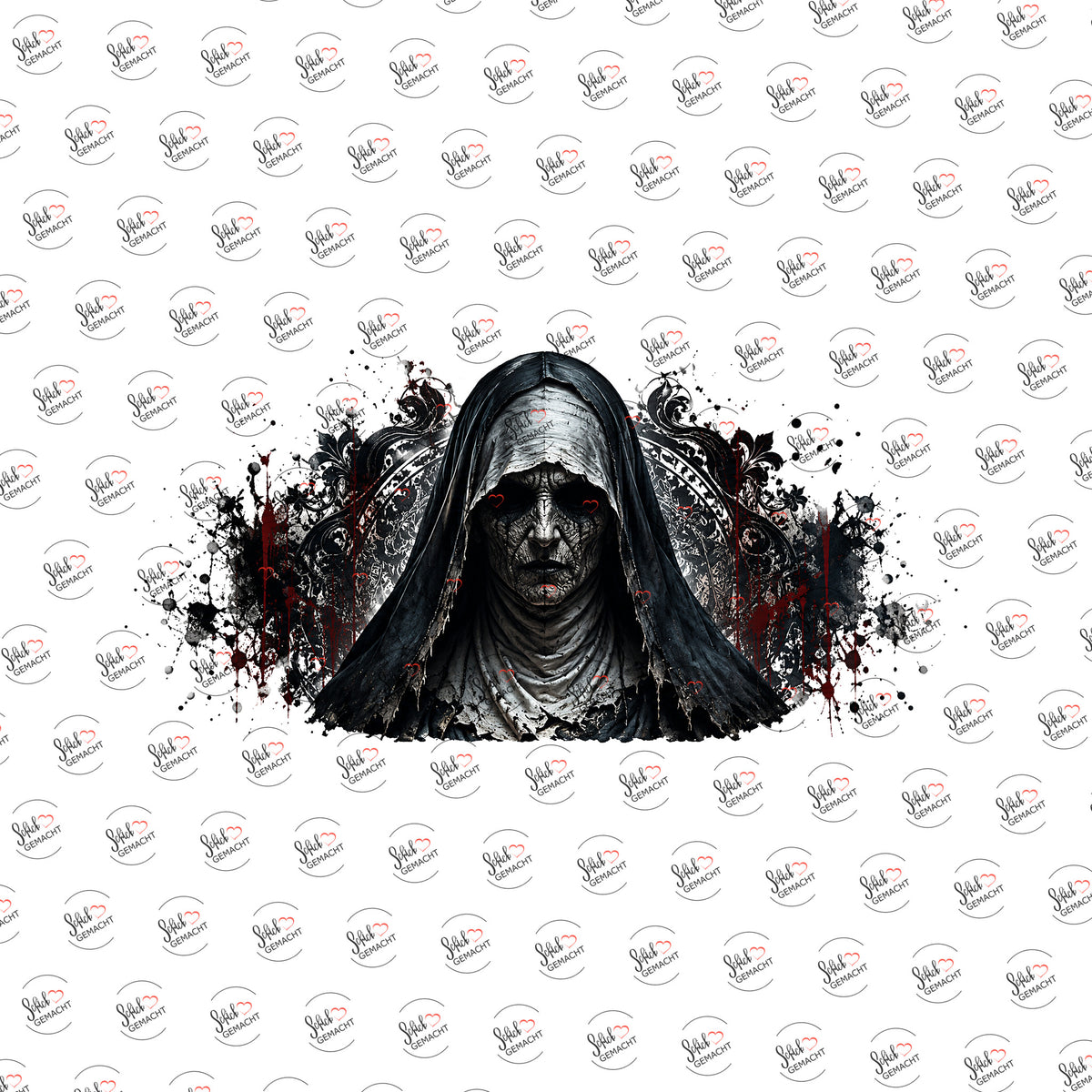 Die Verhüllte als Rub-on-Sticker, einzeln