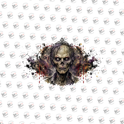 Untoter Blick als Rub-on-Sticker, einzeln