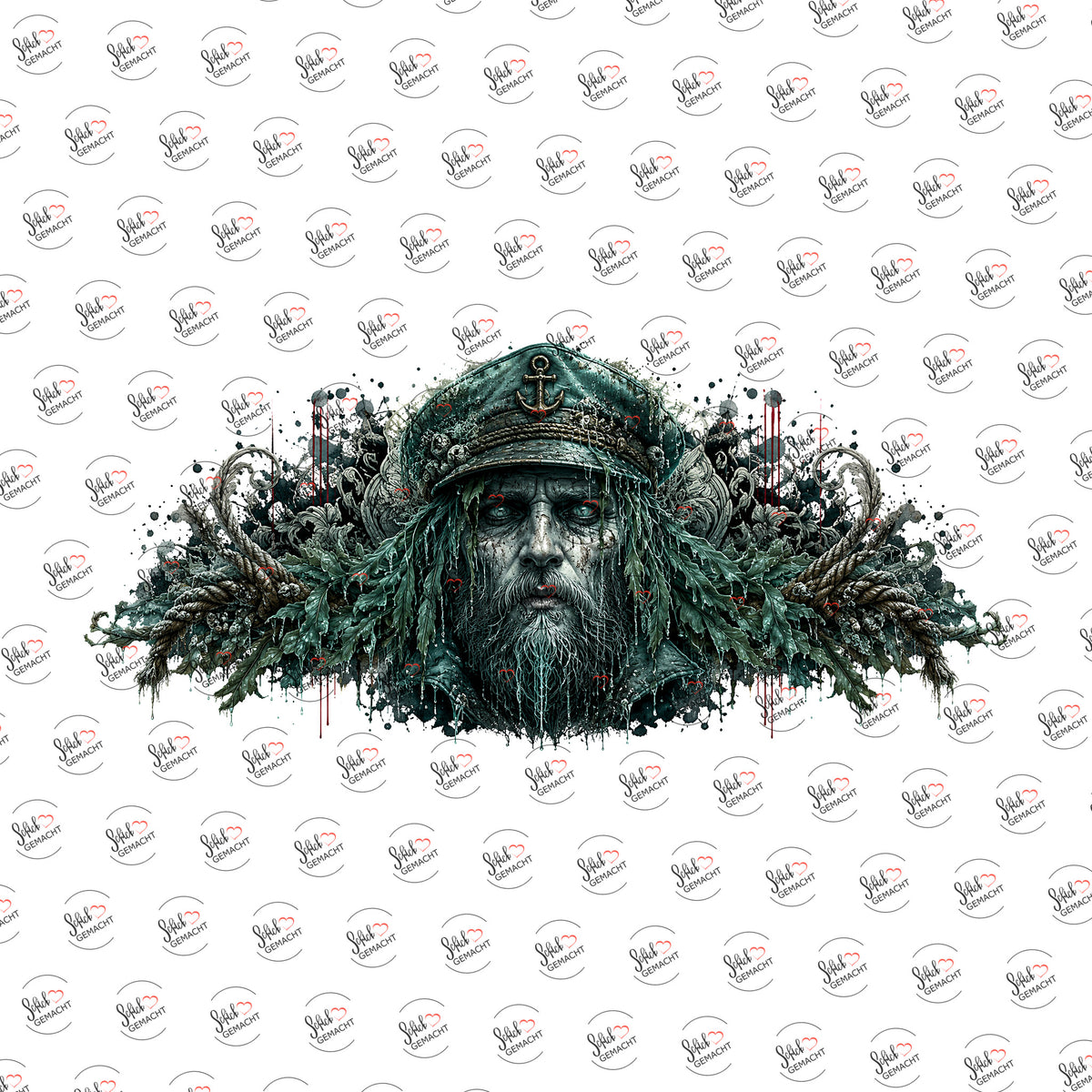 Geisterkapitän als Rub-on-Sticker, einzeln