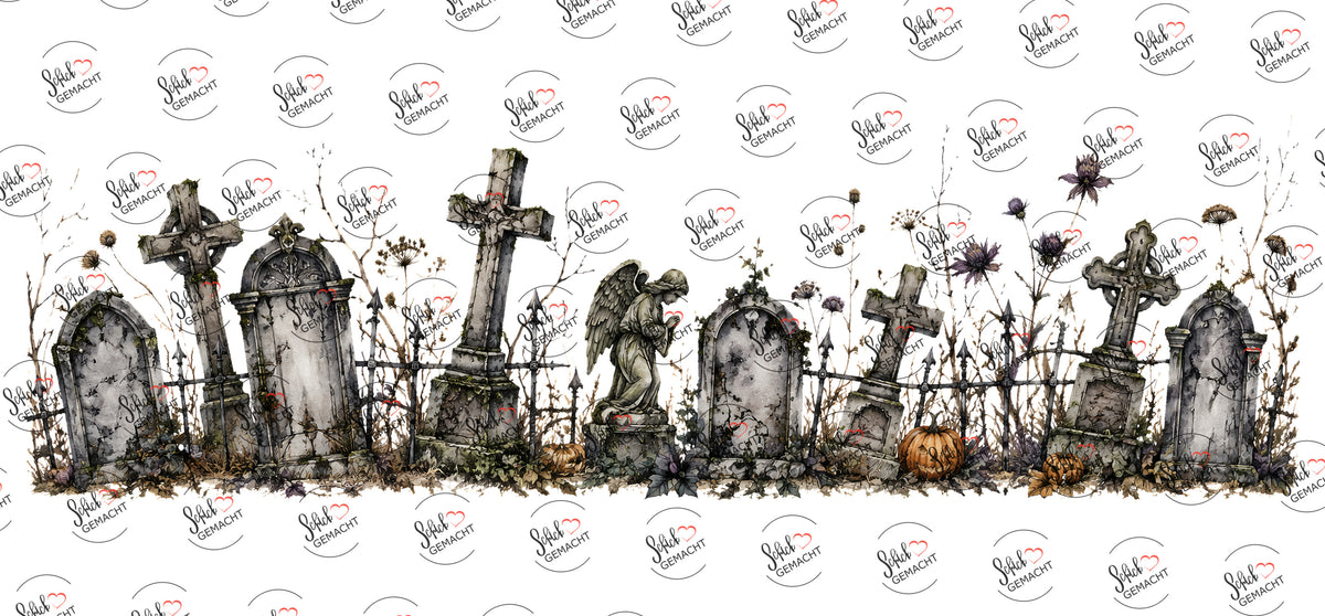 Alter Friedhof im Nebel – Hauptmotiv