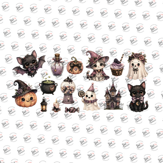 Fledermaus und Freunde als Rub-on-Sticker, einzeln