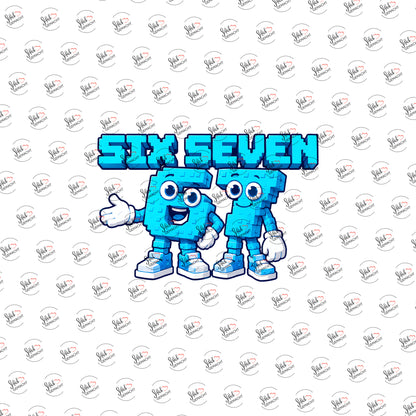 Six Seven als Rub-on-Sticker, einzeln