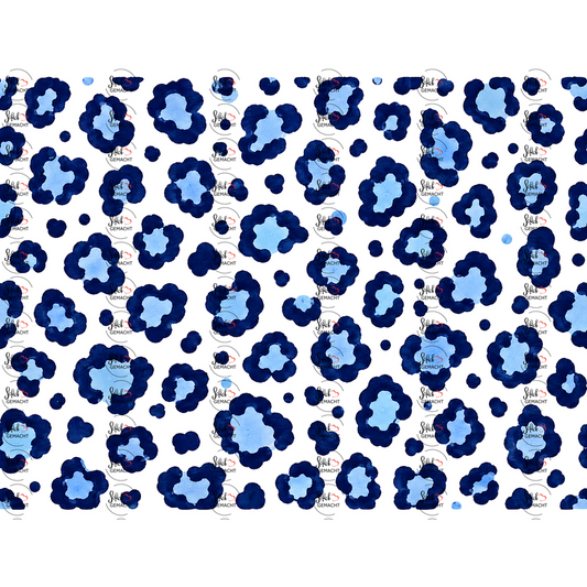 Leo in Blau als UV-DTF Sticker einzeln
