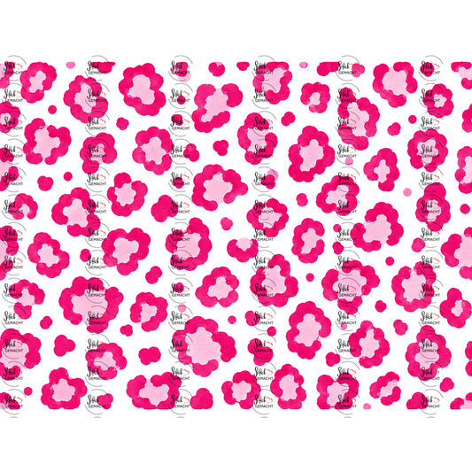 Leo in Pink als UV-DTF Sticker einzeln