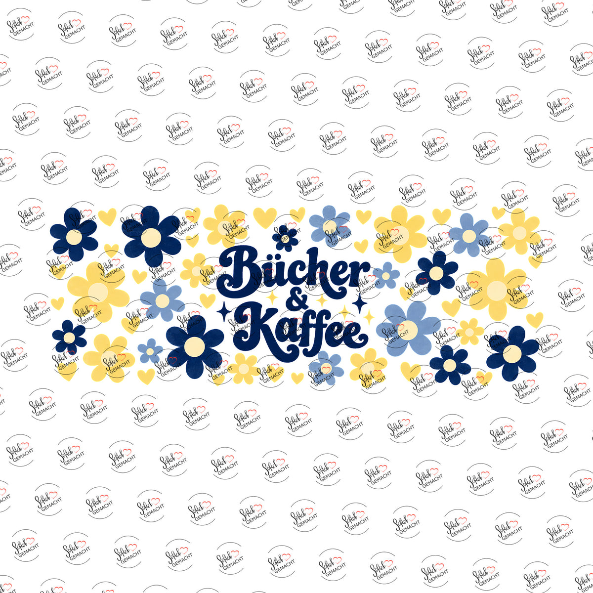 Kaffee & Seiten als Rub-on-Sticker, einzeln