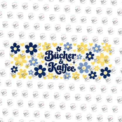 Kaffee & Seiten als Rub-on-Sticker, einzeln
