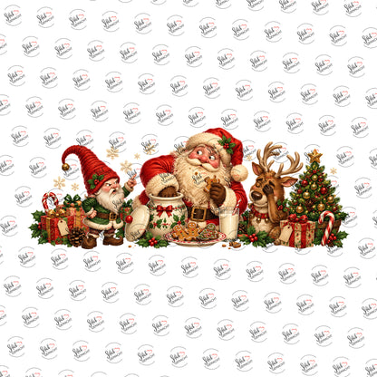 Kekse für den Weihnachtsmann als Rub-on-Sticker, einzeln