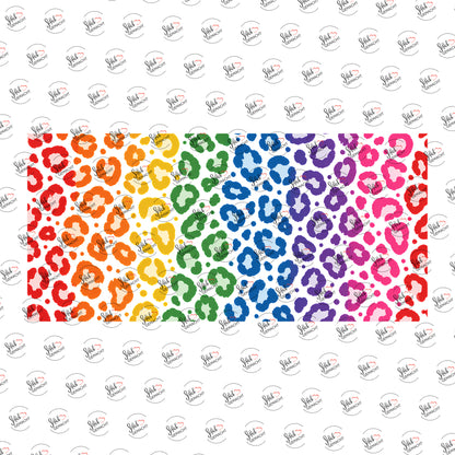 Leo in Regenbogenfarben als Rub-on-Sticker, einzeln