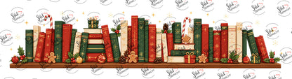 Weihnachtliches Bücherregal mit Lebkuchen – Band für unten