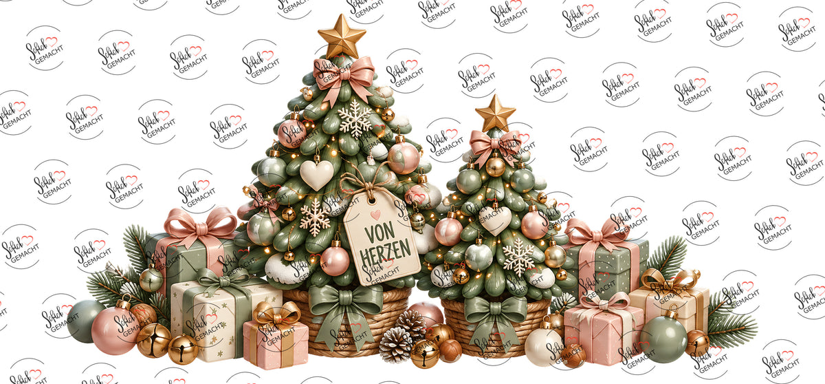 Von Herzen: Pastell-Weihnachtsbäume – Hauptmotiv