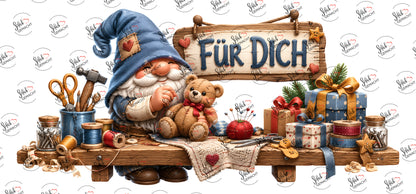 Für dich: Wichtel mit Teddy – Hauptmotiv