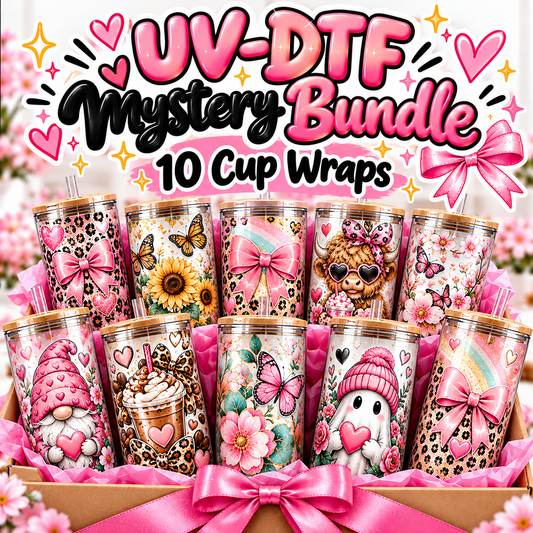 10 Stk 16oz UV-DTF Motive - Mystery Bundle